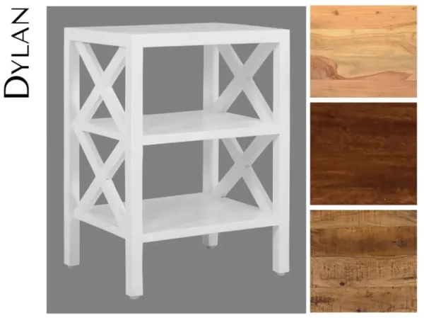 Jofran Dylan X Side Accent Table White