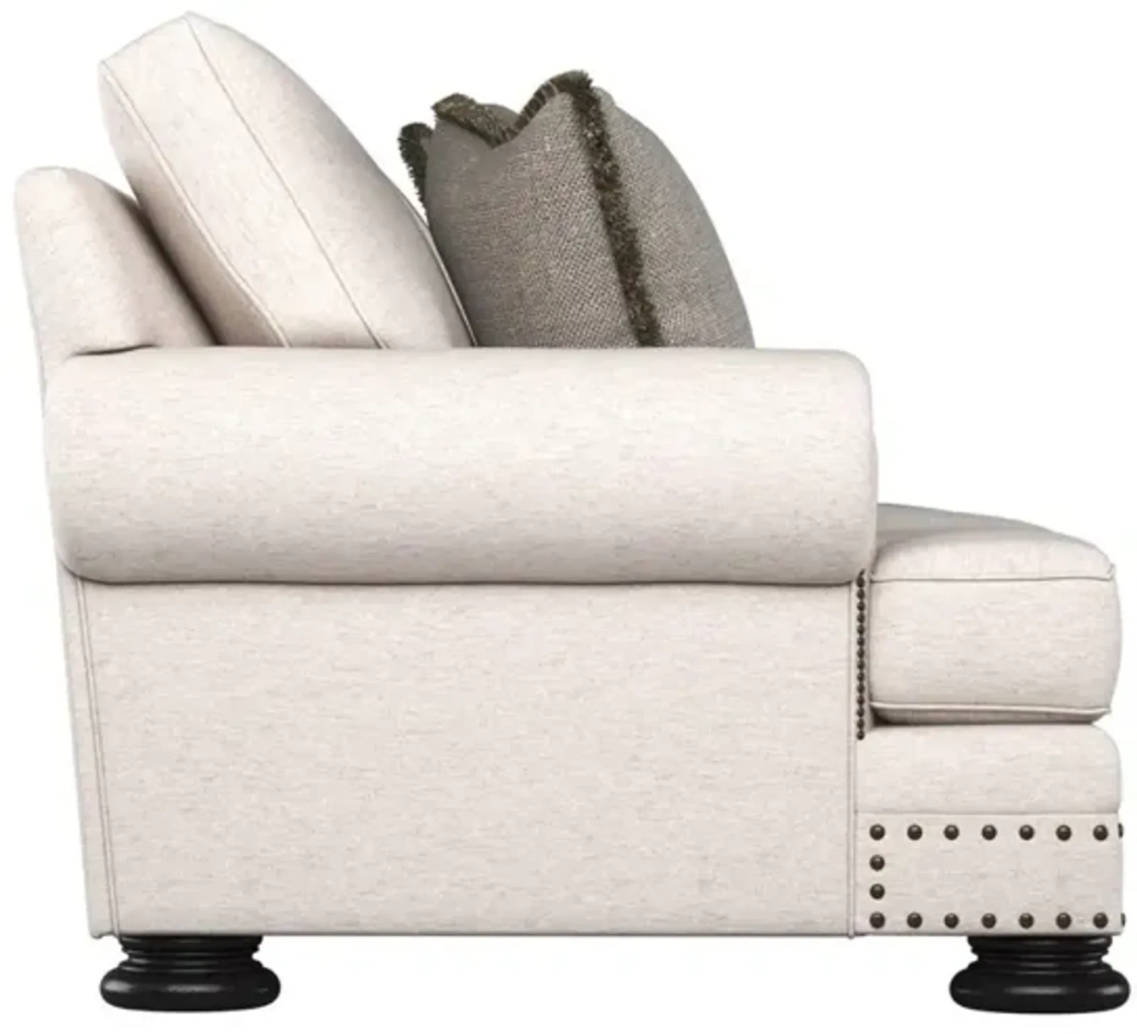 Bernhardt Foster Cream Fabric Loveseat