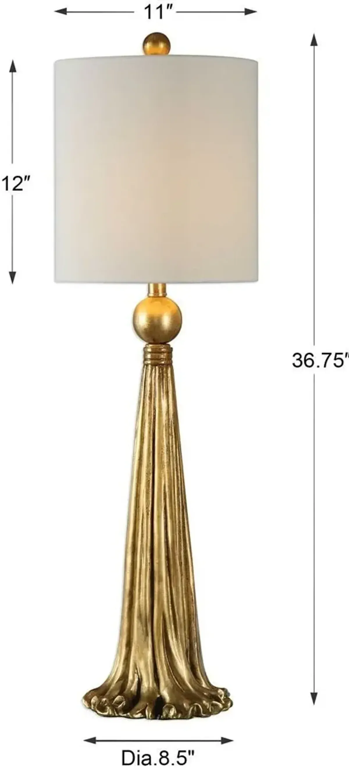 Uttermost Paravani Gold Buffet Lamp