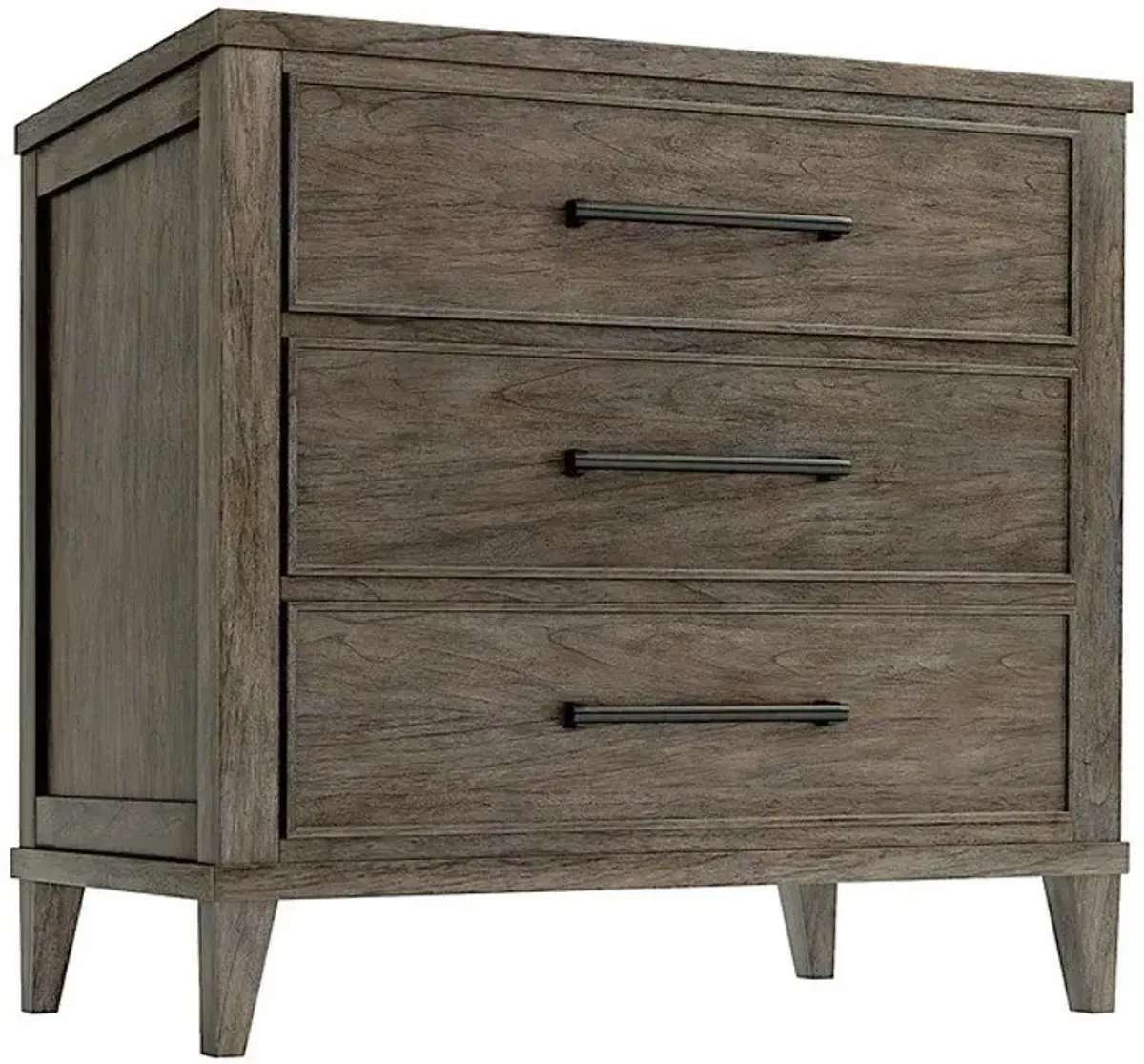 Hekman Three-Drawer Weathered Wood Arlington Heights Nightstand