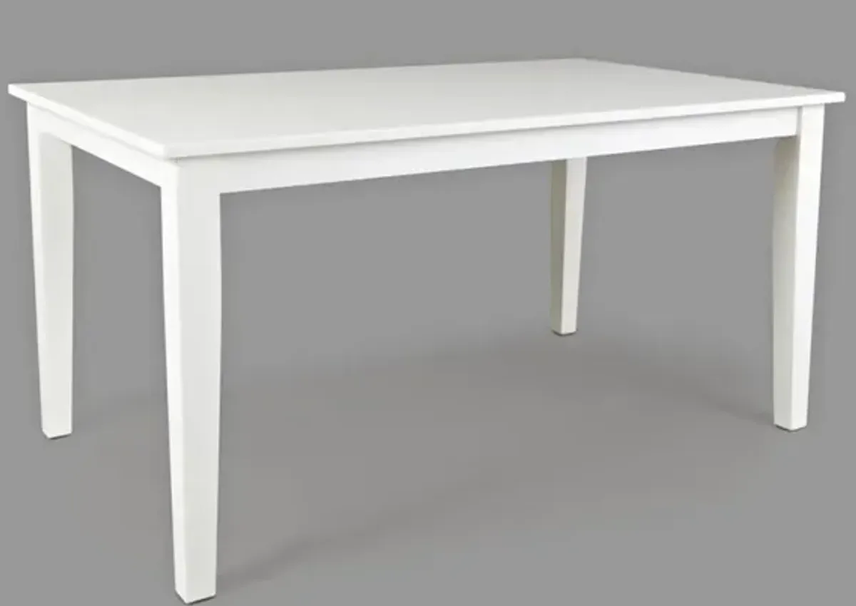 Jofran Simplicity Rectangle Dining Table Paperwhite