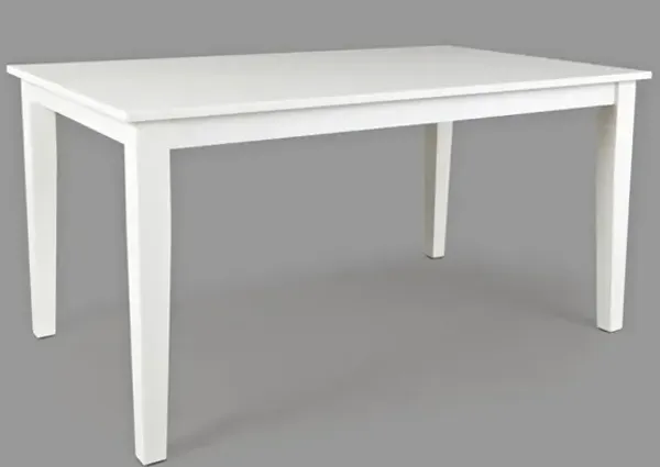 Jofran Simplicity Rectangle Dining Table Paperwhite