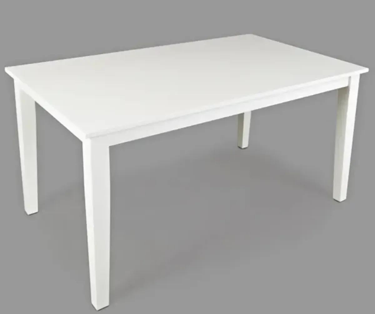 Jofran Simplicity Rectangle Dining Table Paperwhite