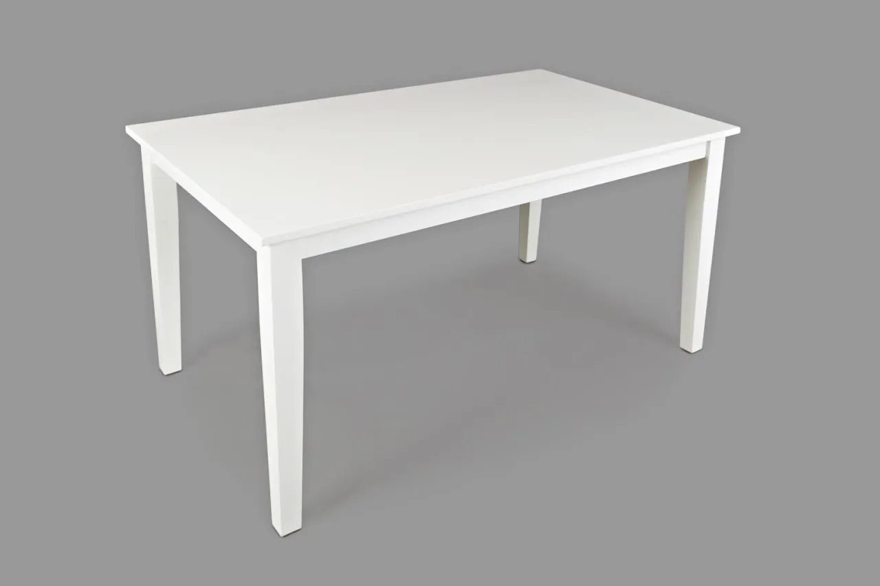 SIMPLICITY RECTANGLE DINING TABLE PAPERWHITE