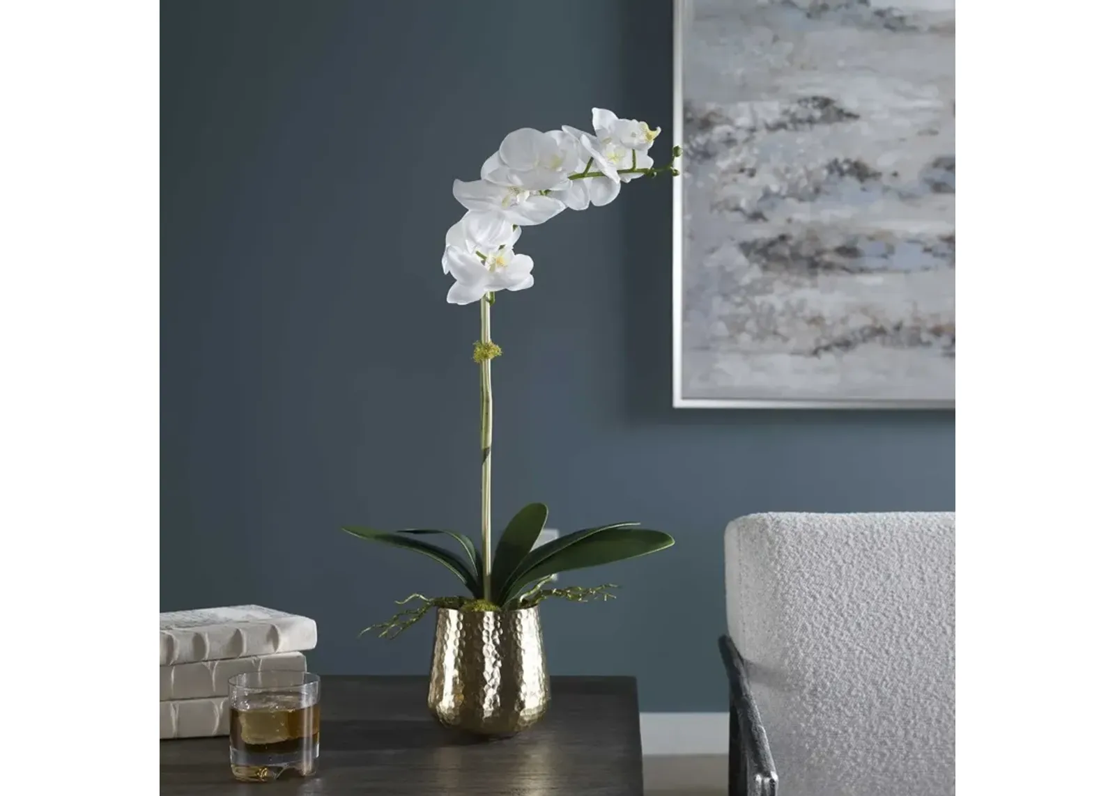 Uttermost Cami Orchid with Brass Pot