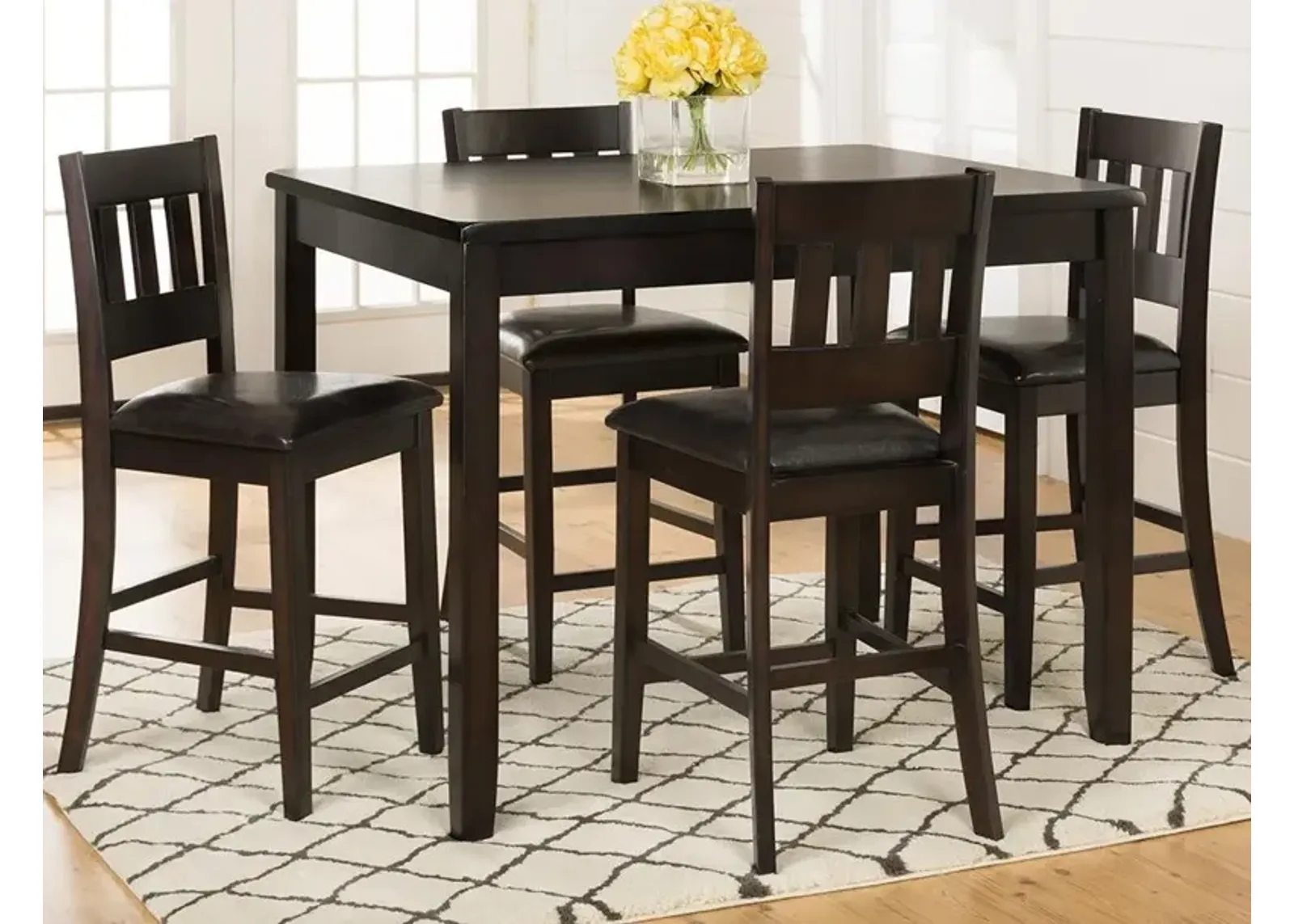 Jofran Dark Rustic Prairie Table Set