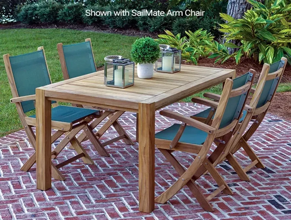 Royal Teak 63 Inch Stationary Outdoor Comfort Dining Table