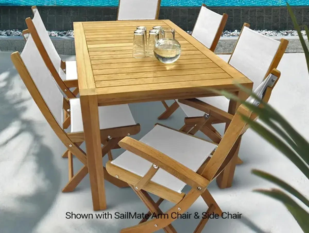 Royal Teak 63 Inch Stationary Outdoor Comfort Dining Table