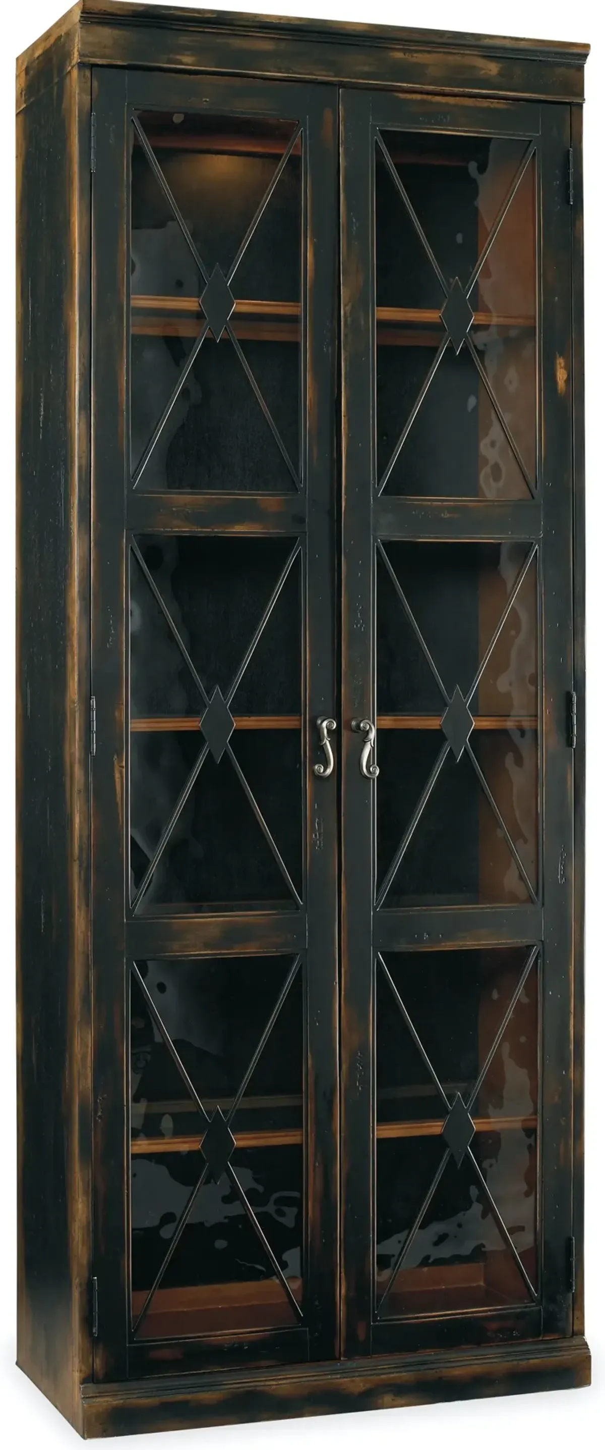 Hooker Furniture Sanctuary 2-Door Thin Display Cabinet Ebony