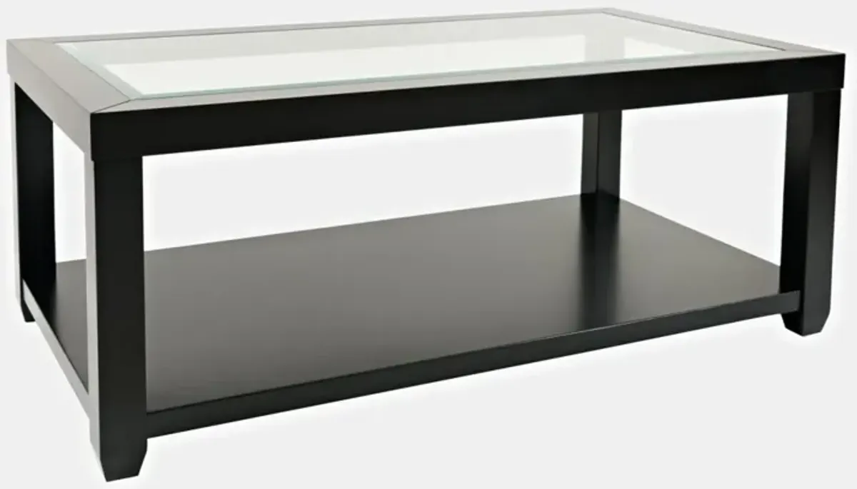 Jofran Urban Icon Rectangle Cocktail Table Black