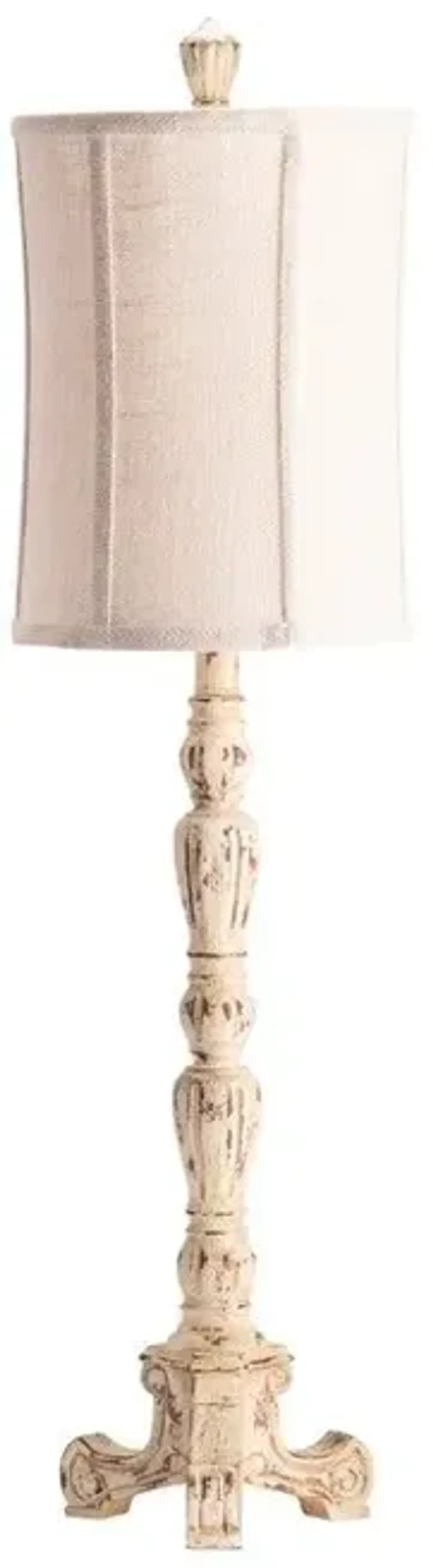 ROCHE BEIGE/OFF-WHITE TABLE LAMP