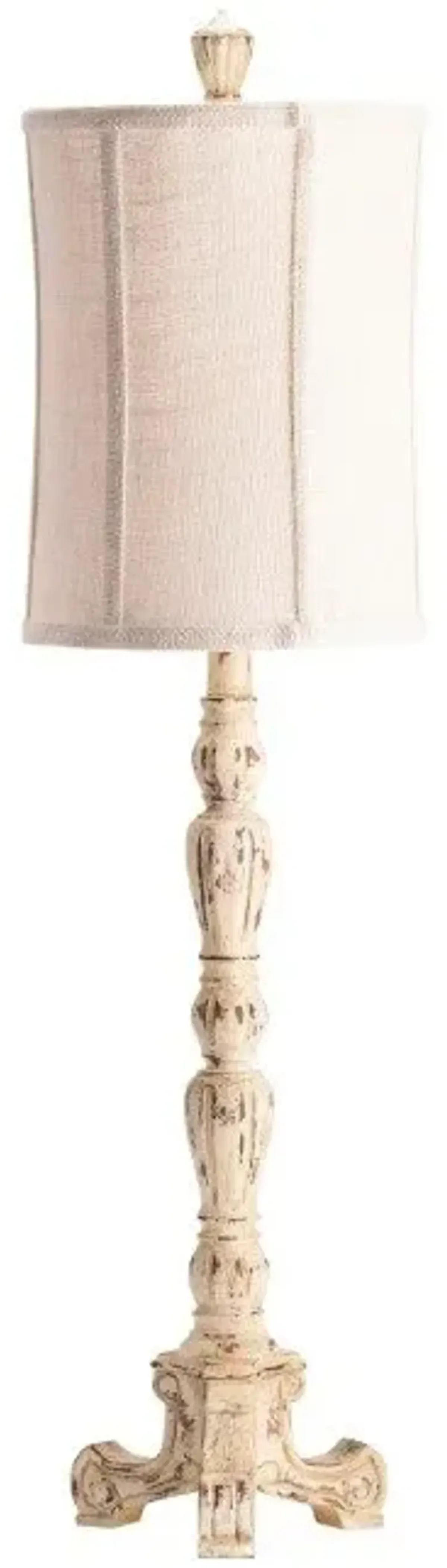 Crestview Roche Beige/Off-White Table Lamp