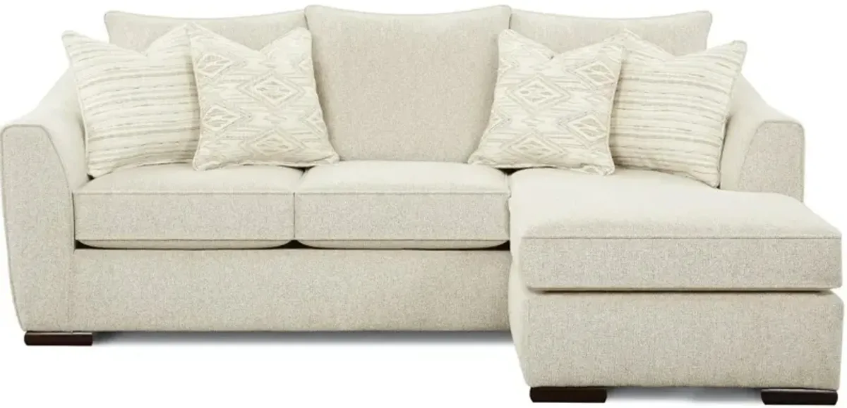 Fusion Vibrant Vision Oatmeal Chaise Sofa