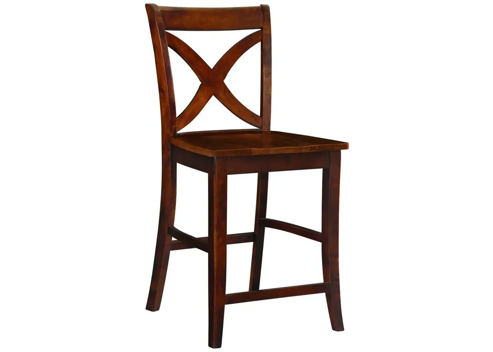 John Thomas Cosmopolitan 24 Inch Salerno Wood Stool in Espresso