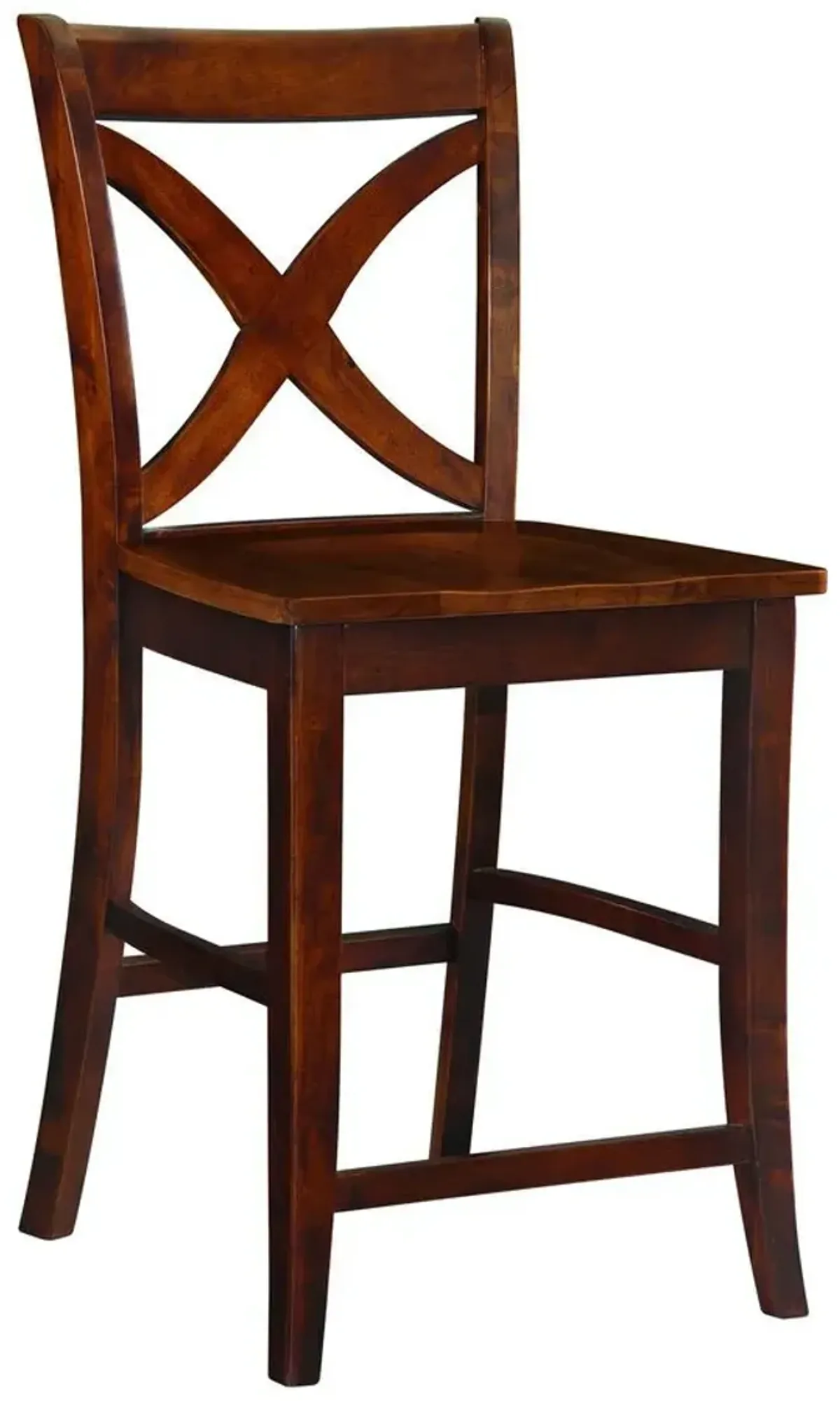 John Thomas Cosmopolitan 24 Inch Salerno Wood Stool in Espresso