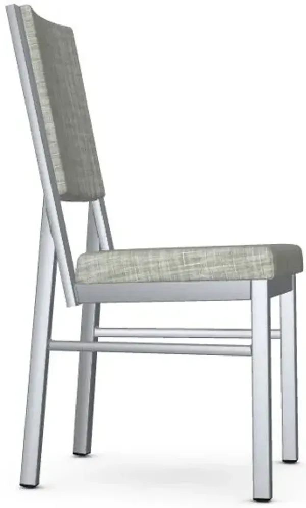 Amiso Payton Illusion Dining Side Chair in Black Coral