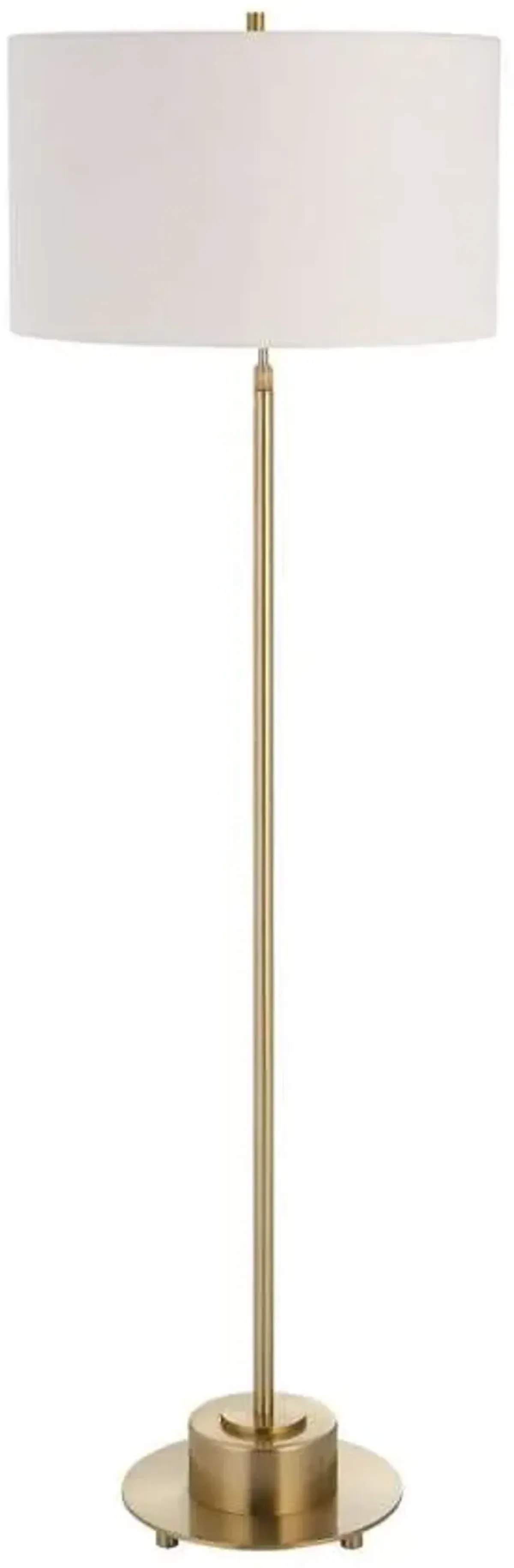 Uttermost Prominence Brass Floor Lamp