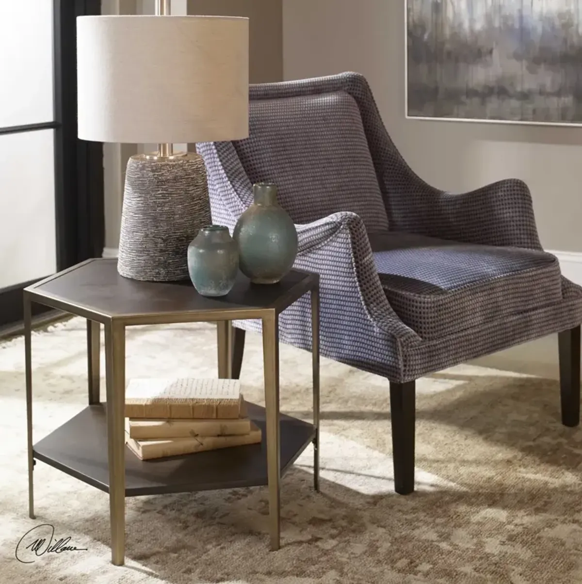 Uttermost Alicia Deep Walnut Accent Table