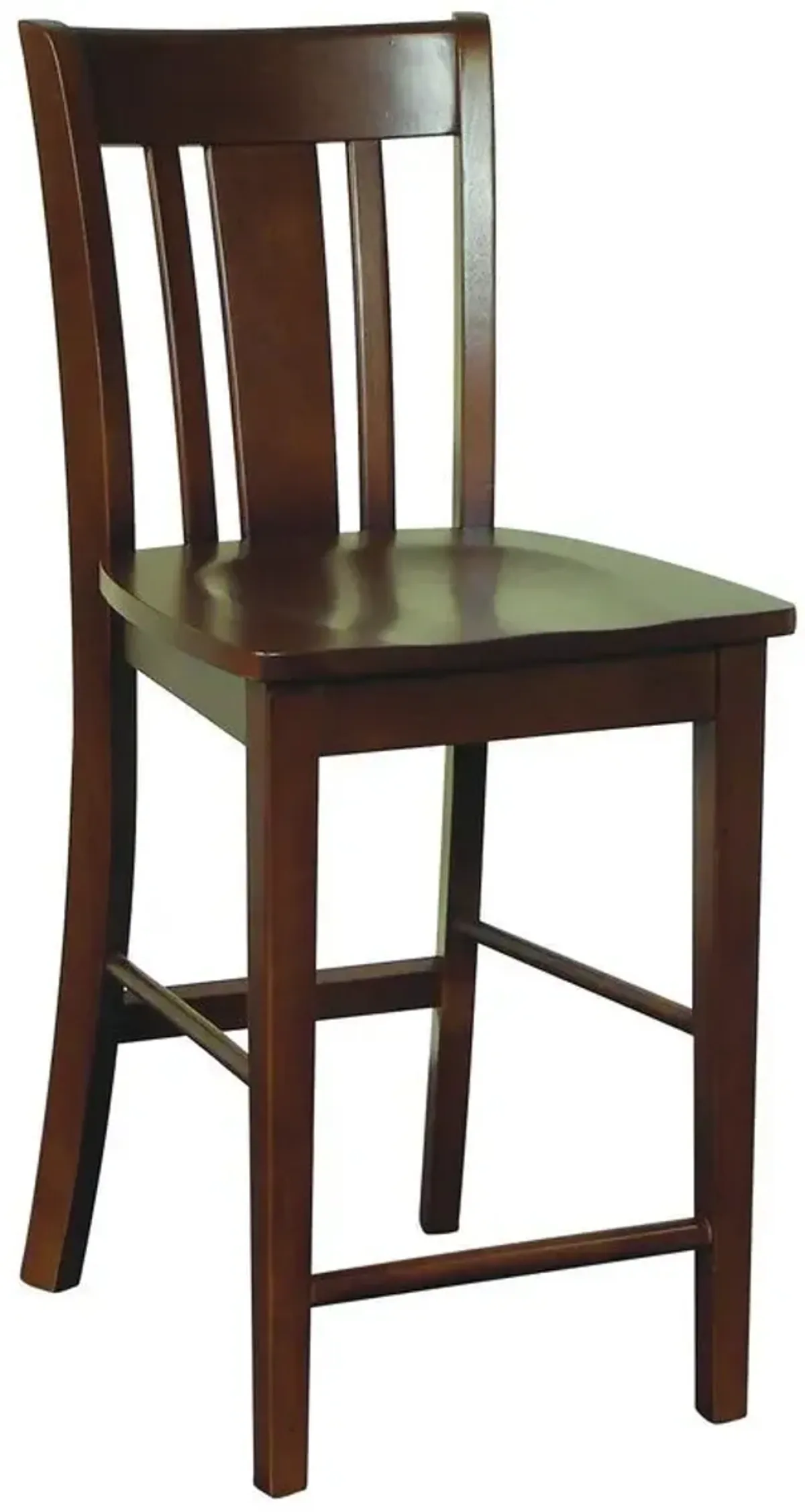 John Thomas Dining Essentials San Remo Wood Stool in Espresso