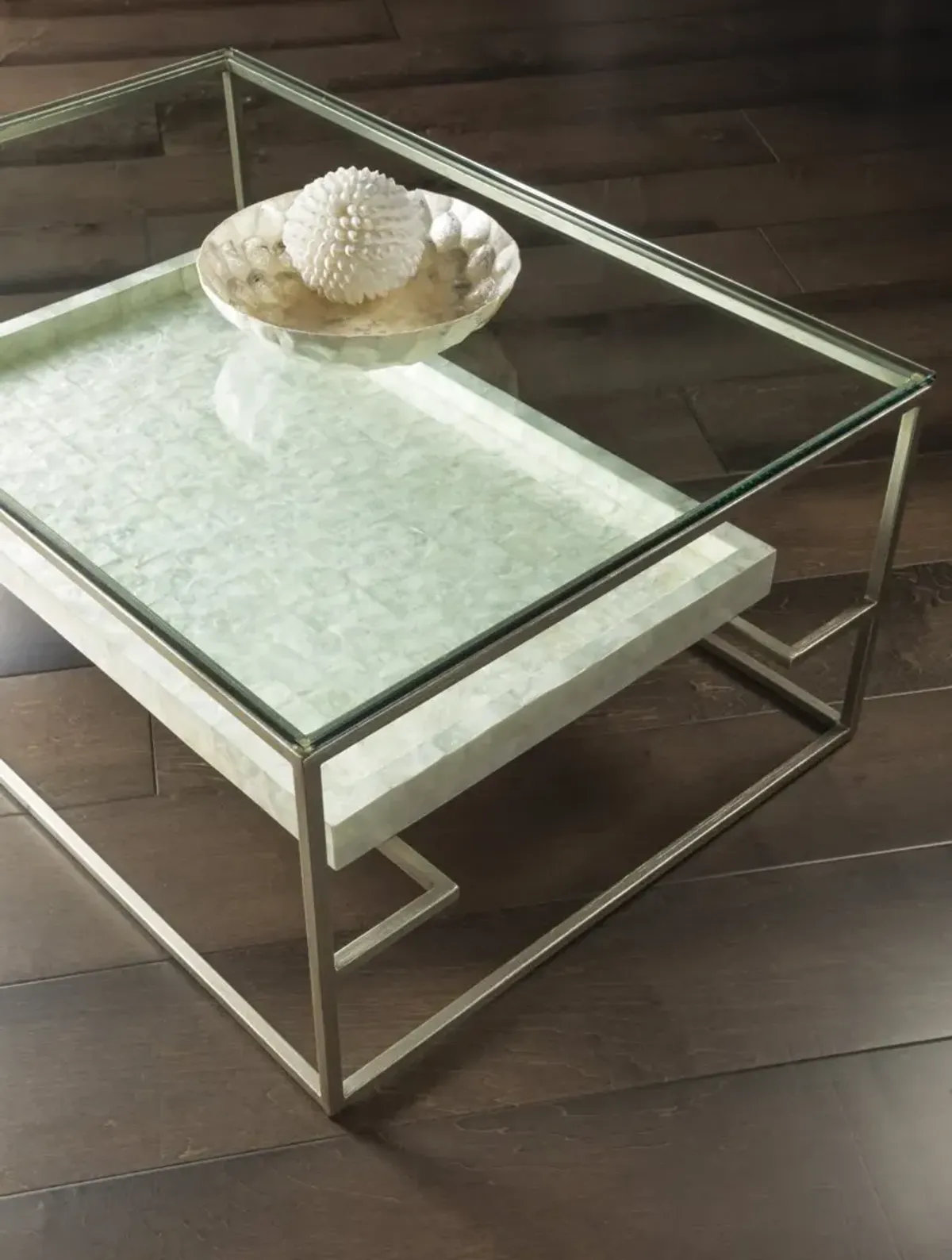 Artistica Home by Lexington Signature Designs Cumulus Capiz Rectangular Cocktail Table