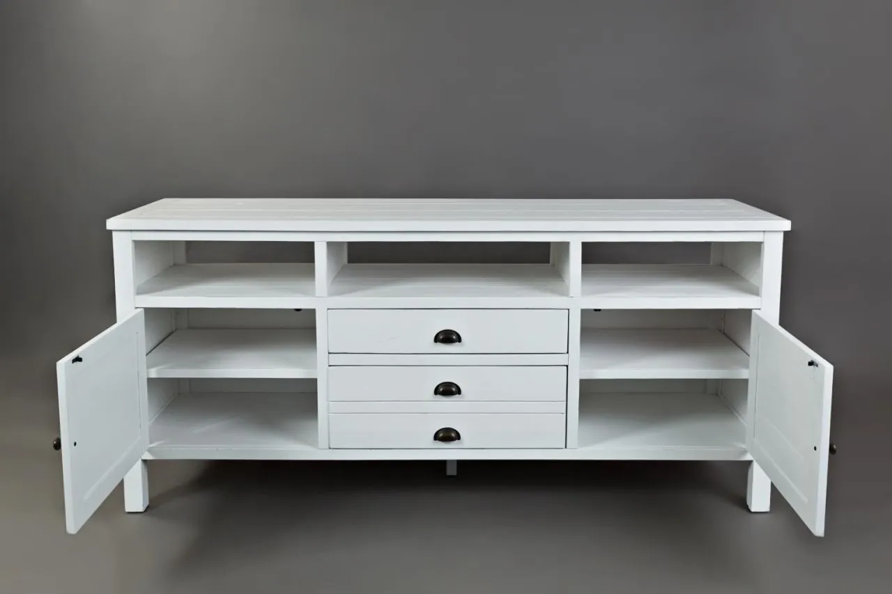 ARTISAN'S CRAFT 70 INCH MEDIA CONSOLE WEATHERED WHITE