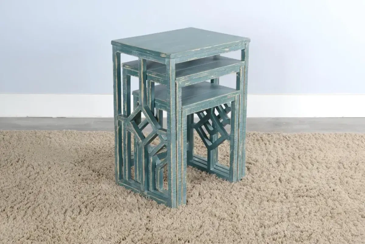 Sunny Designs Marina Seagrass Nesting Tables