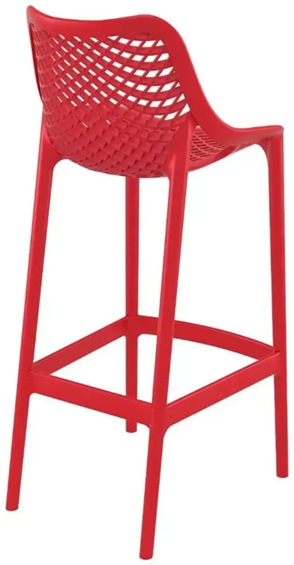 Compamia Siesta Air Indoor/Outdoor Red Resin Stool