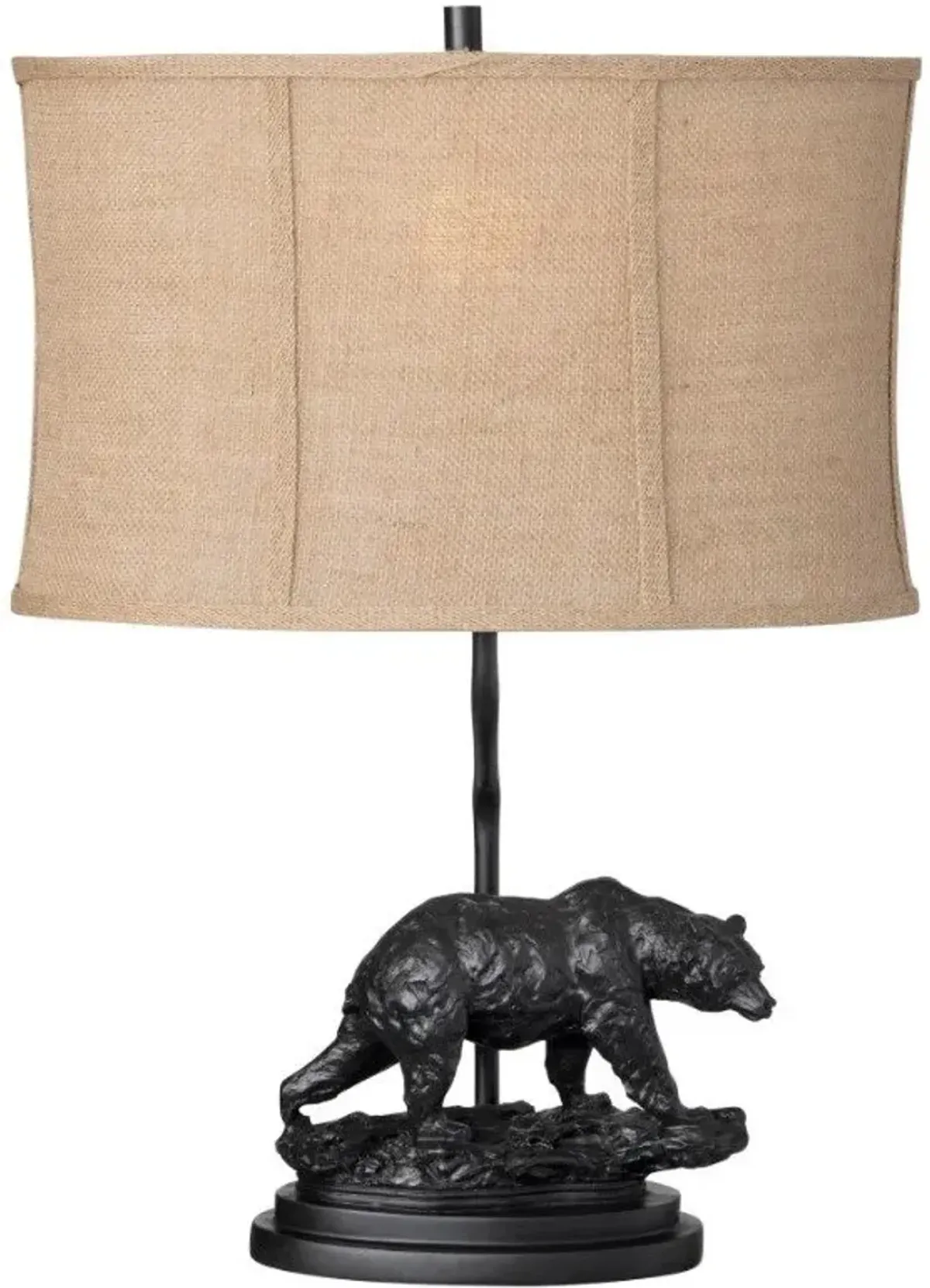 Crestview Bear Trail Beige/Oil Rubbed Bronze Table Lamp