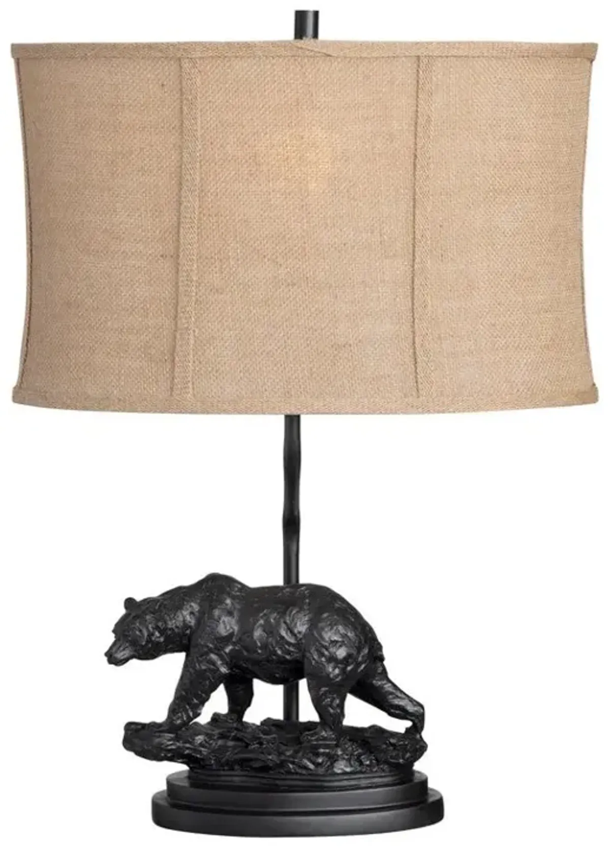 Crestview Bear Trail Beige/Oil Rubbed Bronze Table Lamp