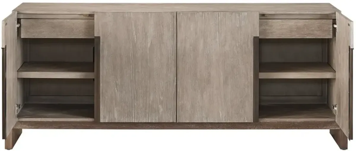 Universal Pescadero Otter/Weathered Oak Credenza Sideboard