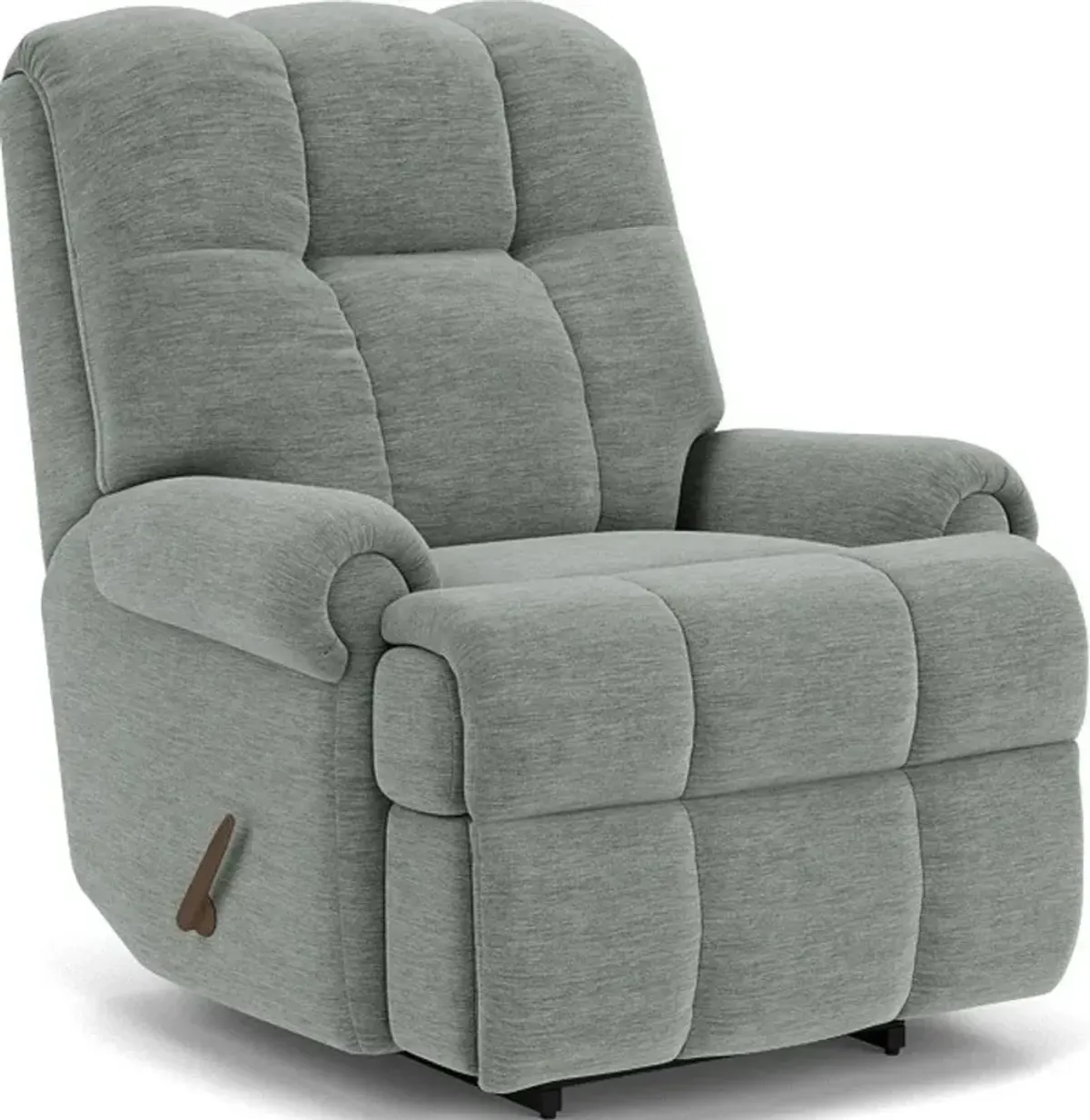 Flexsteel Hercules Blue Arctic Manual Recliner