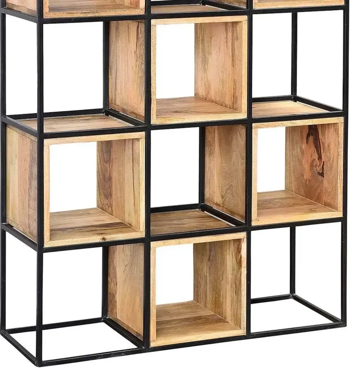 Crestview Owen Brown & Black Etagere