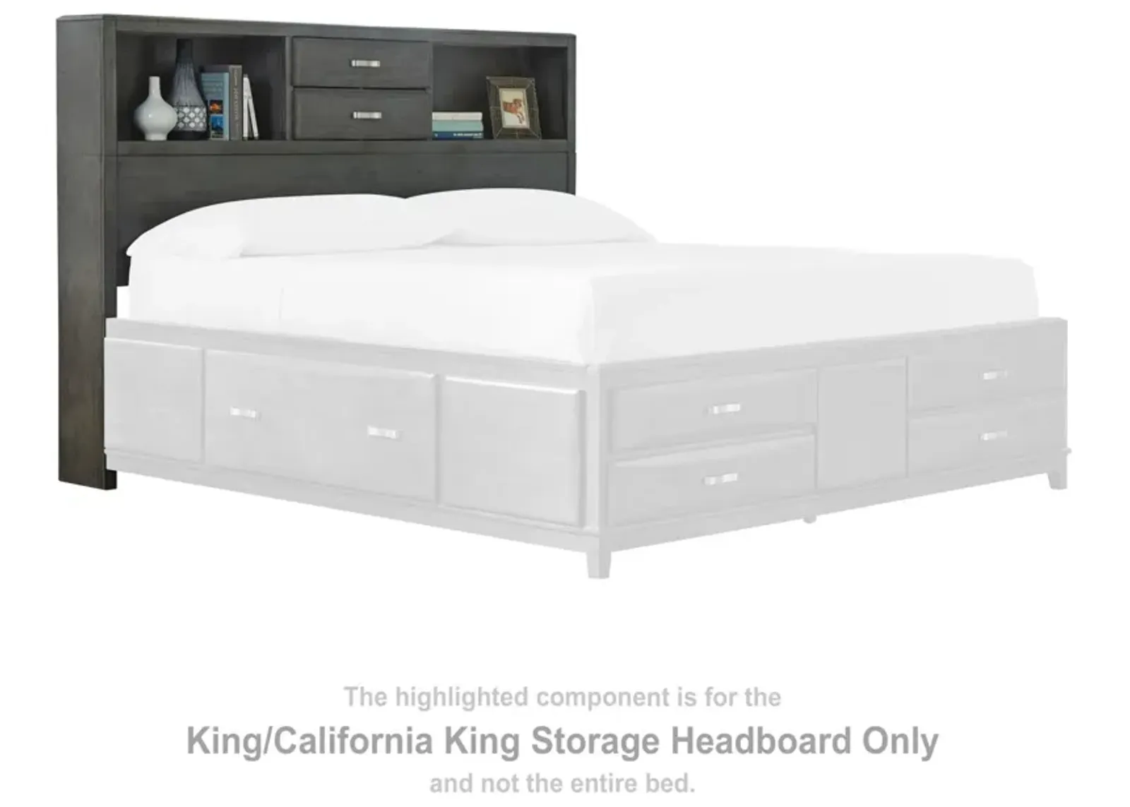 Ashley Caitbrook Storage Gray California King/King Headboard