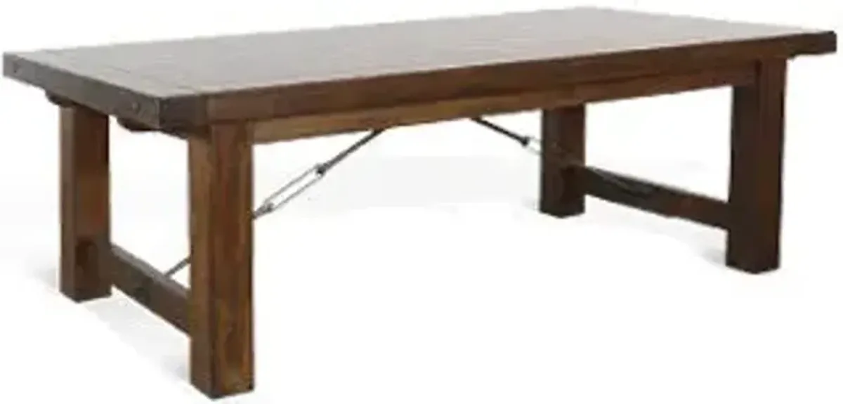 TUSCANY VINTAGE MOCHA 86-122 INCH EXTENSION DINING TABLE