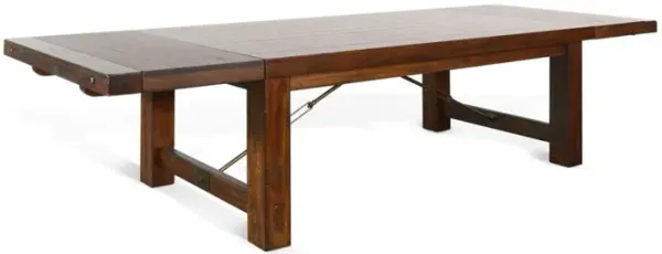 Sunny Designs Tuscany Vintage Mocha 86-122 Inch Extension Dining Table
