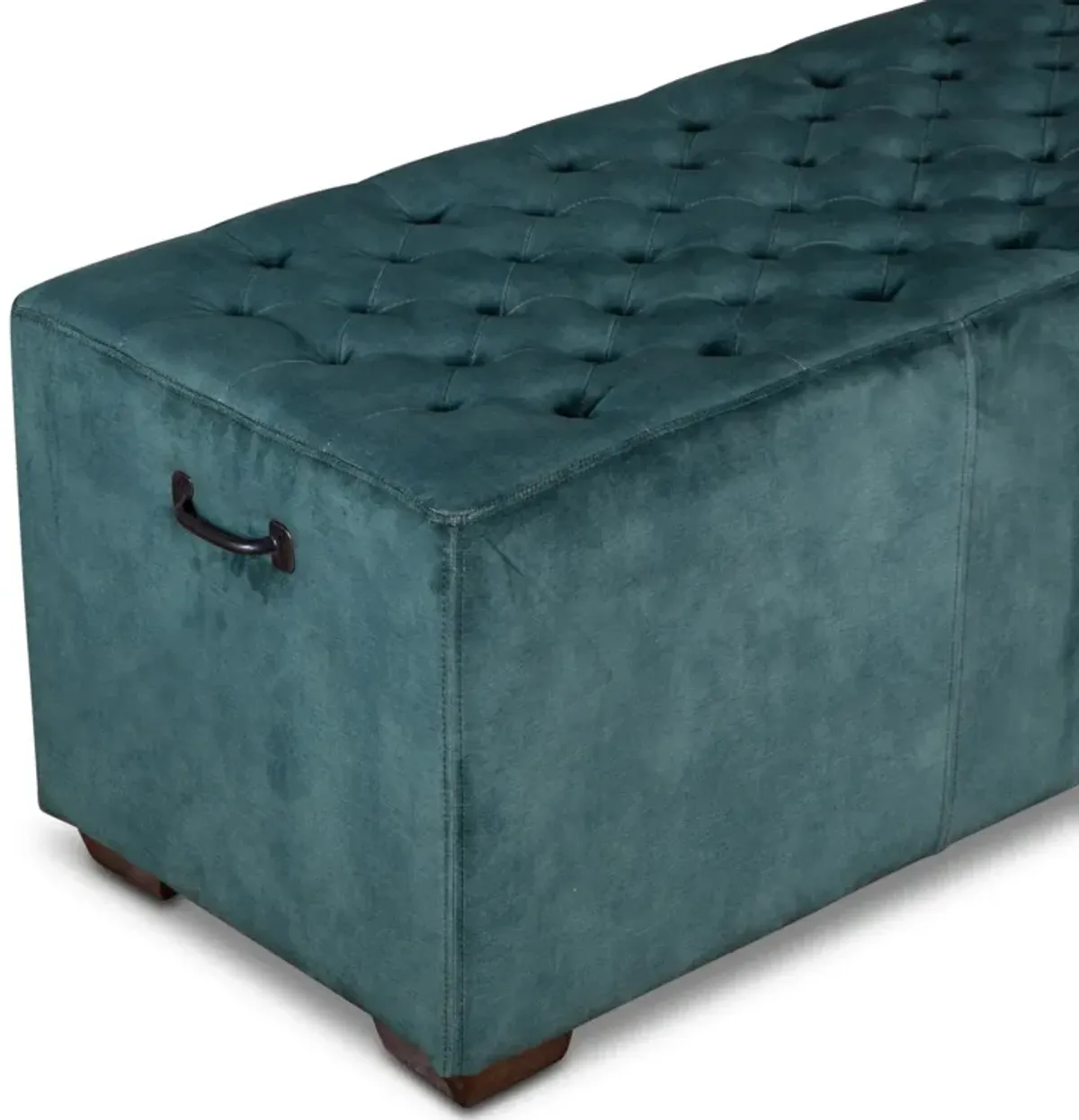 Home Trends Design Grosvenor 58-Inch Sage Green Velvet Bench