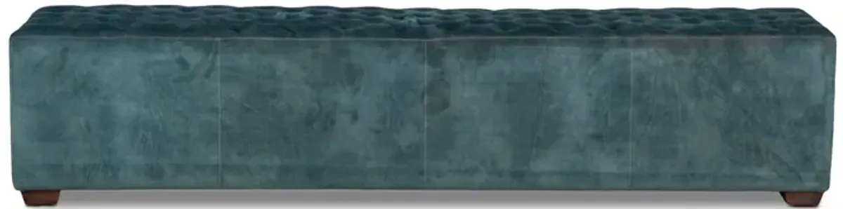 Home Trends Design Grosvenor 58-Inch Sage Green Velvet Bench