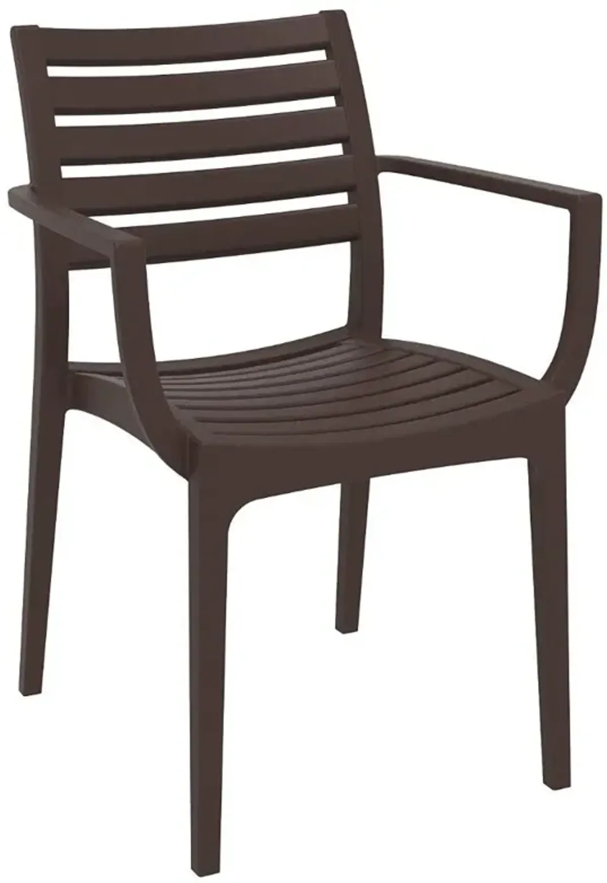 Compamia Artemis Outdoor Dining Arm Chair Brown