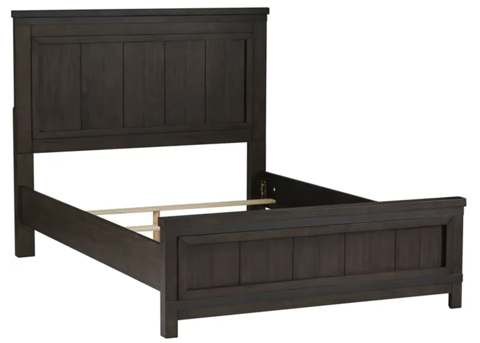 Liberty Furniture Thornwood Hills Rock Beaten Gray Full Storage Panel Bed