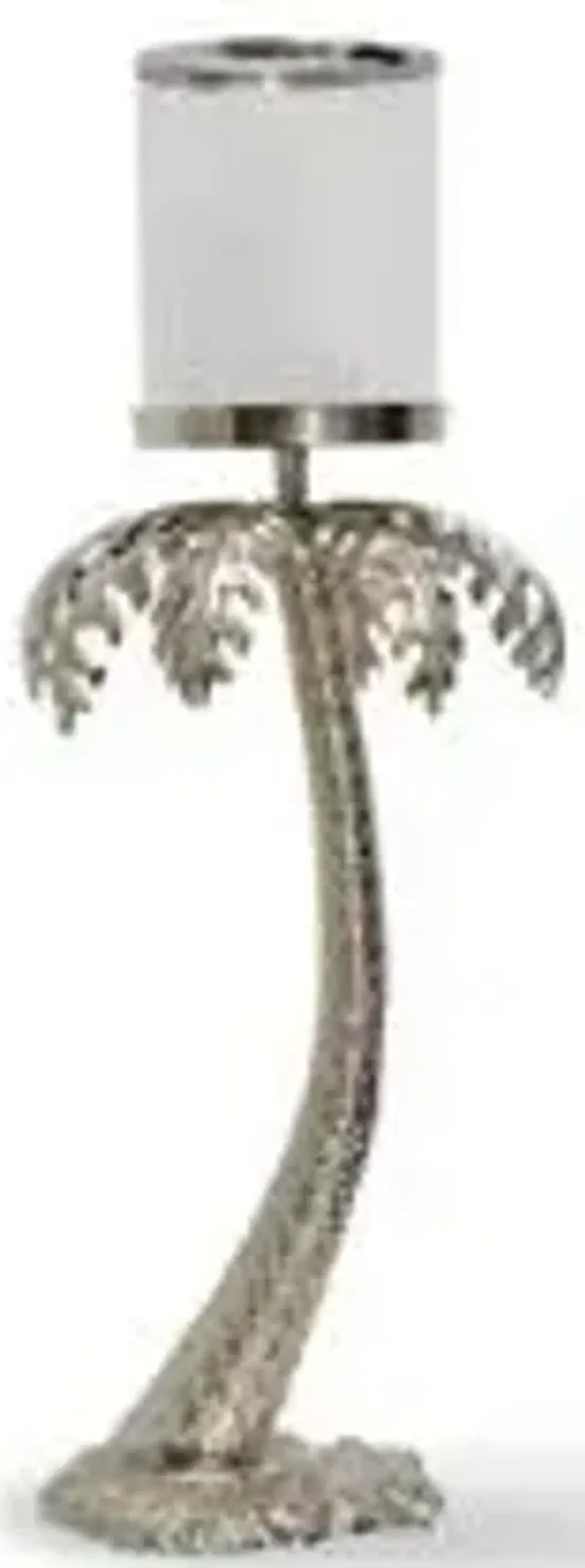 Style Craft Nickel Plated Palm Large Metal Palm Tree Sculpture