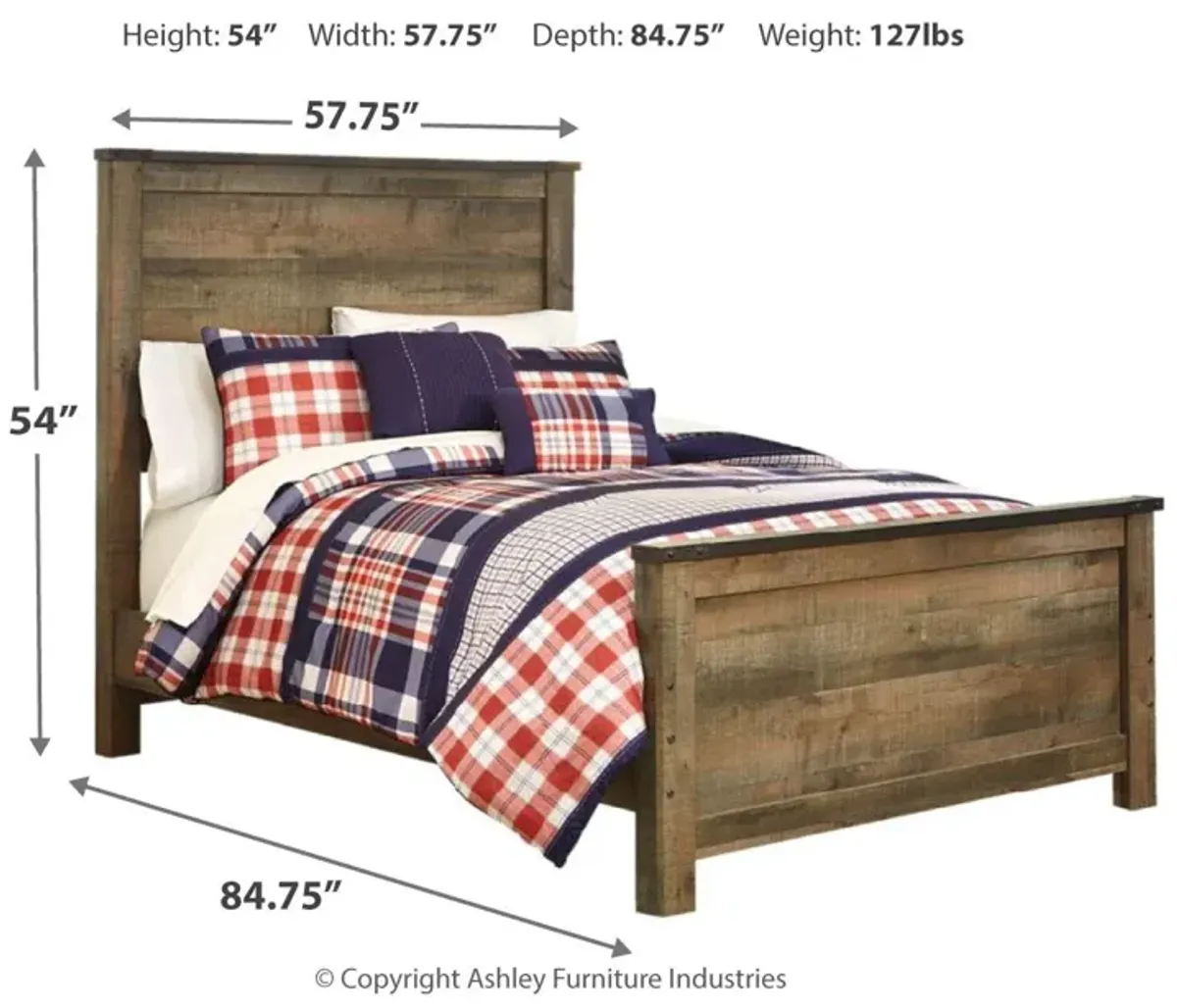 Ashley Trinell Rustic Brown Full Panel Bed