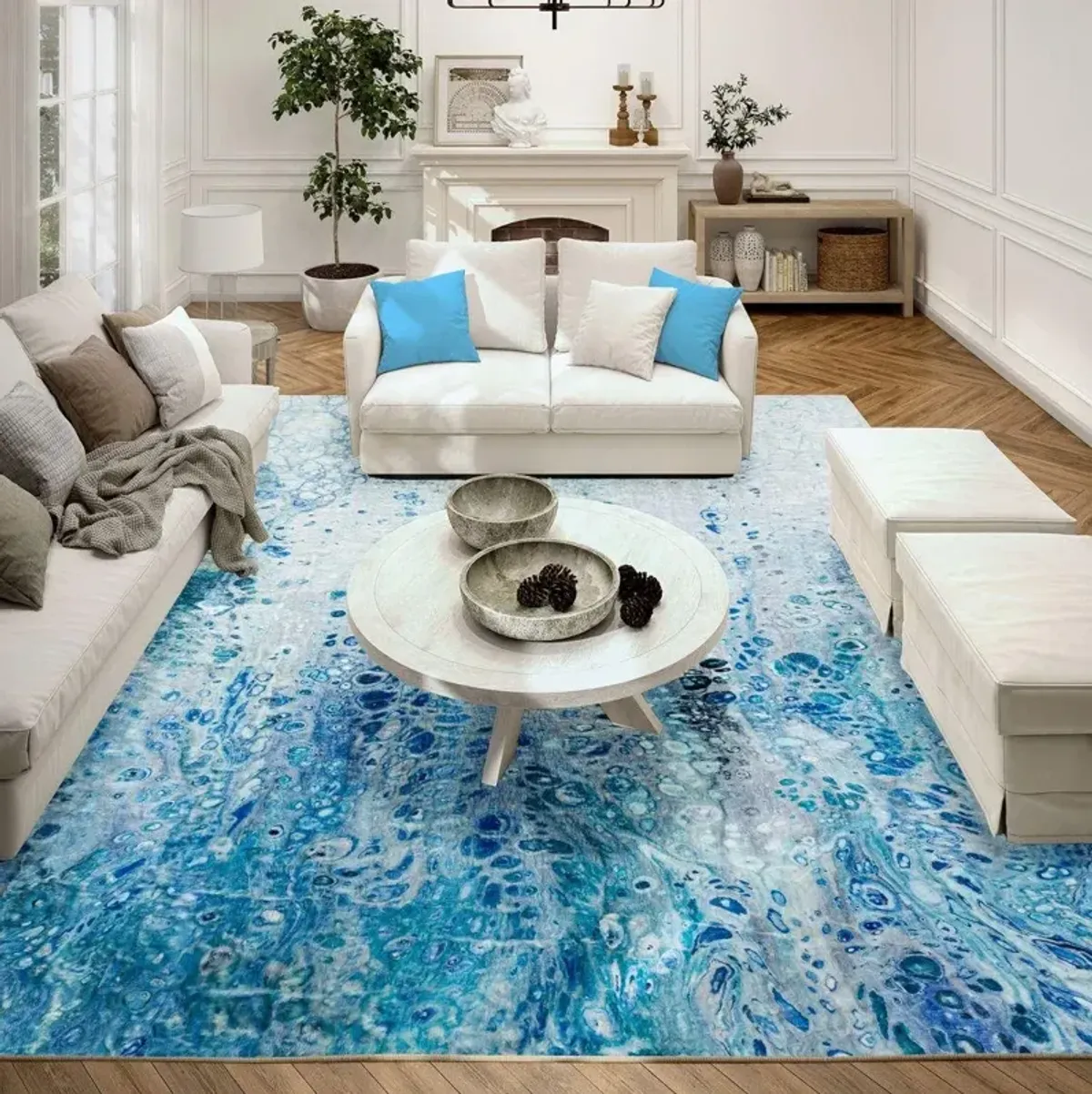 Dalyn Kikiamo Ocean 5'X8' Area Rug