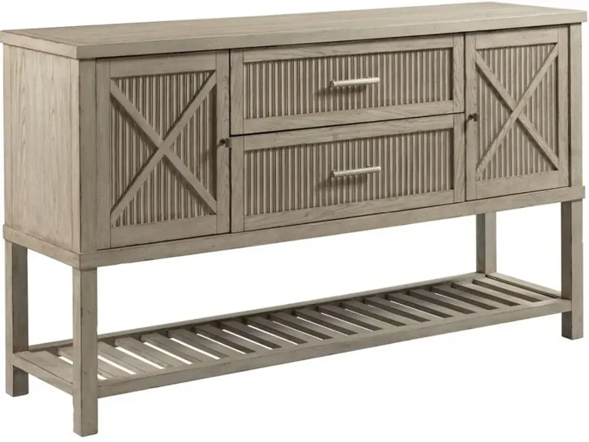 American Drew West Fork Sloan Taupe Elm Sideboard