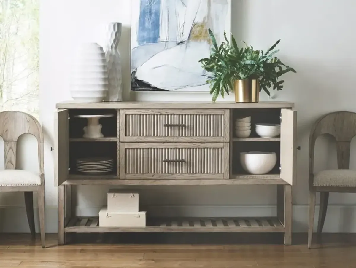 American Drew West Fork Sloan Taupe Elm Sideboard