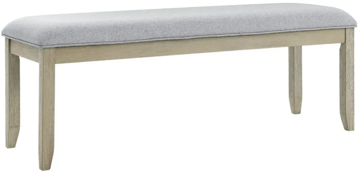 Steve Silver Carena Backless Dining Bench Gray