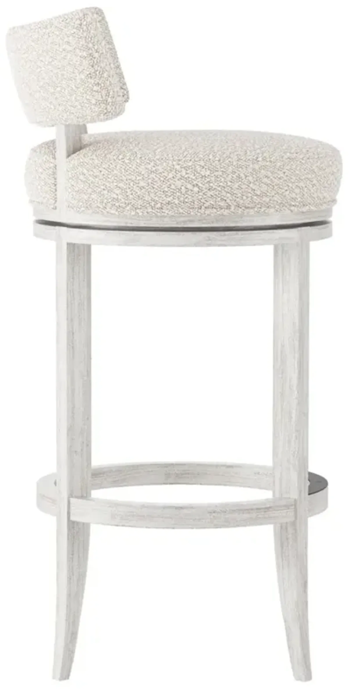 Bernhardt Hirsch Wire Brushed Fabric Bar Stool