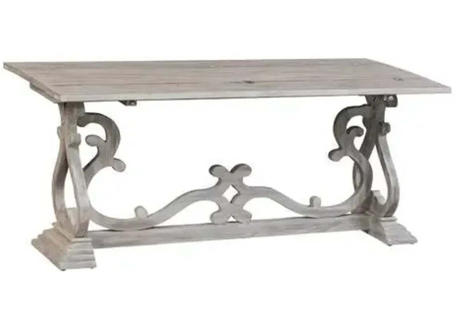 Crestview Hawthorne Estate Gray Console Table