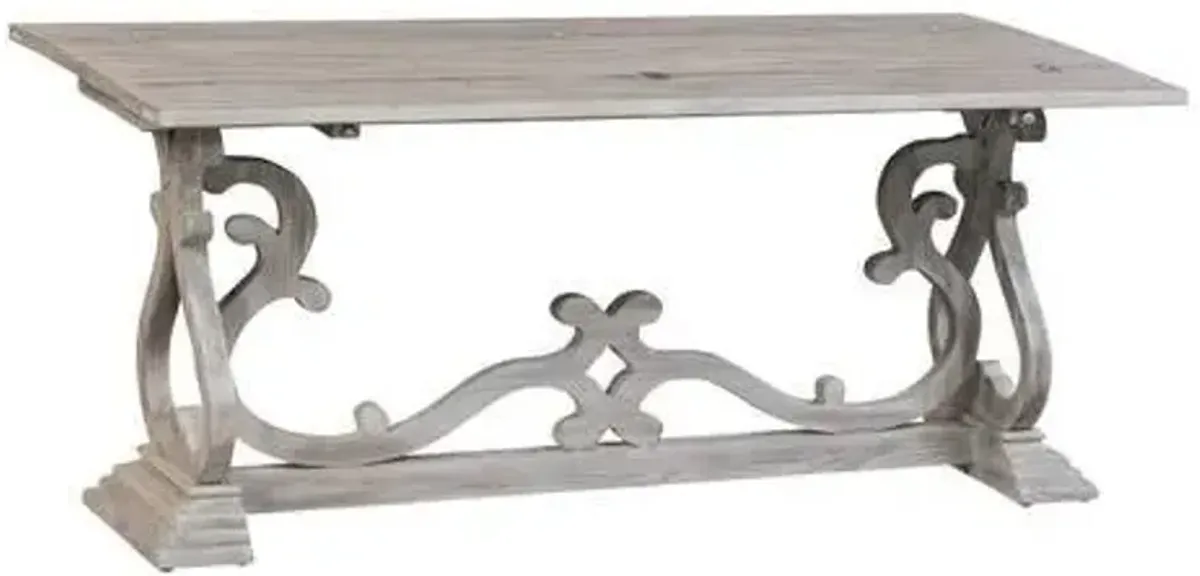 Crestview Hawthorne Estate Gray Console Table