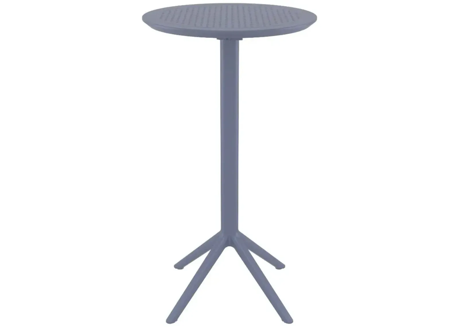 Compamia 24 Inch Outdoor Sky Round Folding Bar Table Dark Gray