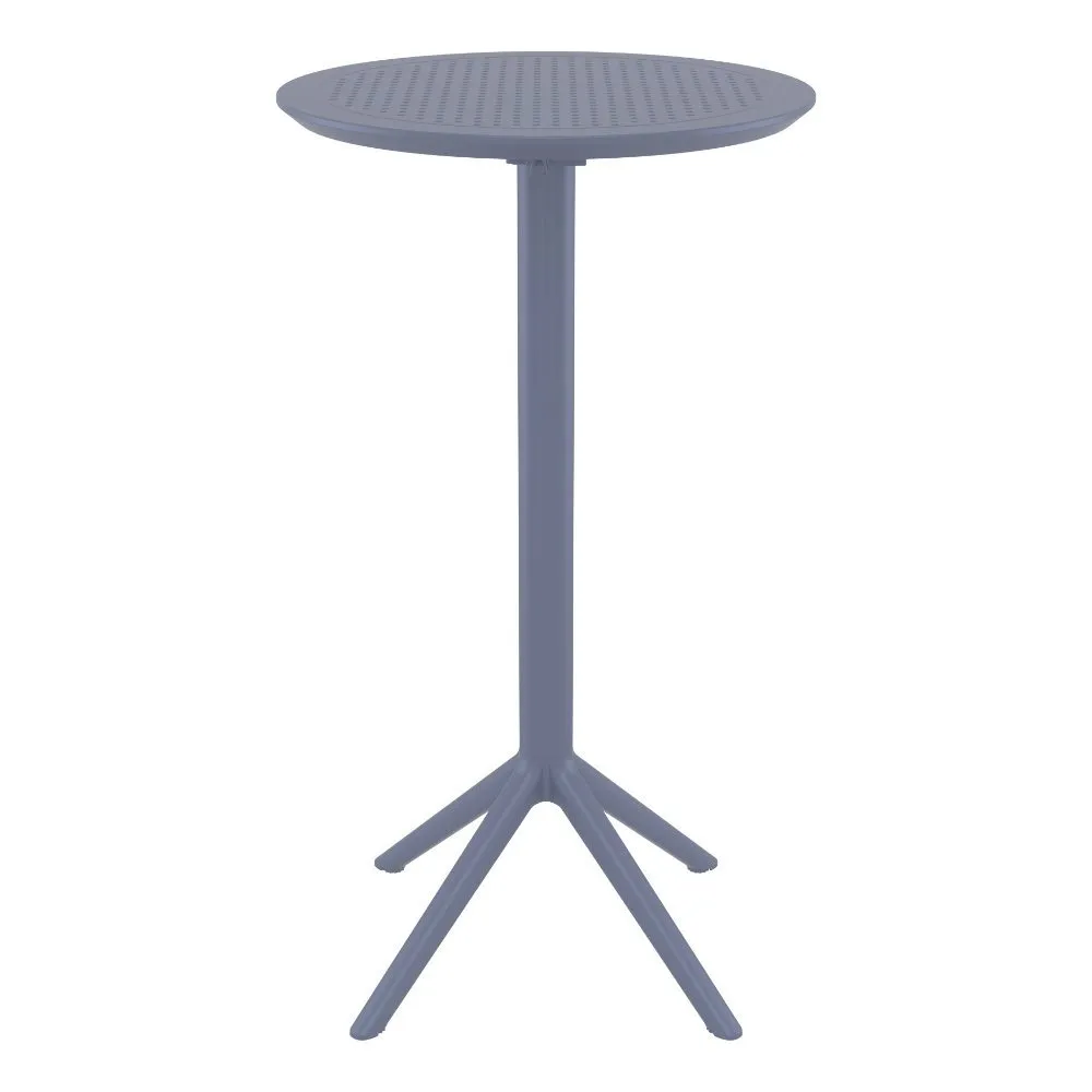 SKY ROUND FOLDING BAR TABLE 24" DARK GRAY